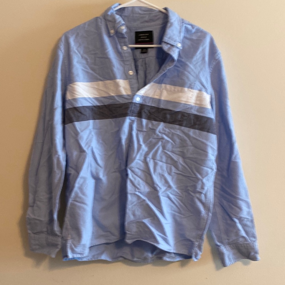 American Eagle half button down